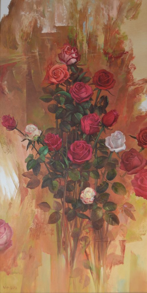 roses painting
